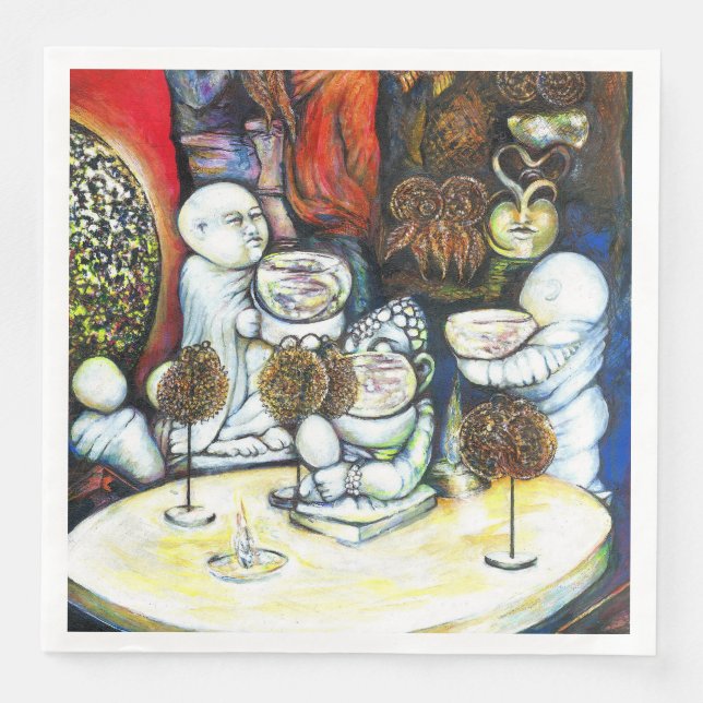 Unfazed by Challenge Paper Dinner Napkins (Front)