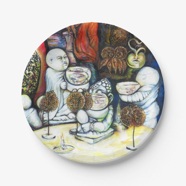 Unfazed by Challenge Paper Plates (Front)