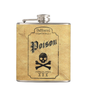 Unfiltered Poison - Dark Gothic Humor Flask