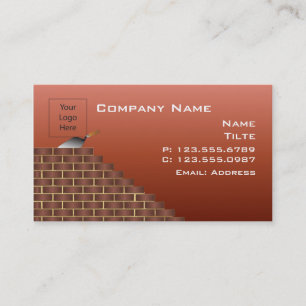Unfinished Brick Wall Business Card Templates