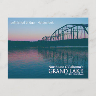 Unfinished Bridge...Grand Lake OK post card