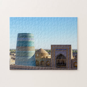Unfinished Kalta Minor Minaret - Khiva, Uzbekistan Jigsaw Puzzle