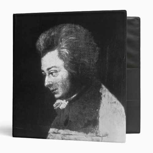 Unfinished Portrait of Wolfgang Amadeus Mozart Binder