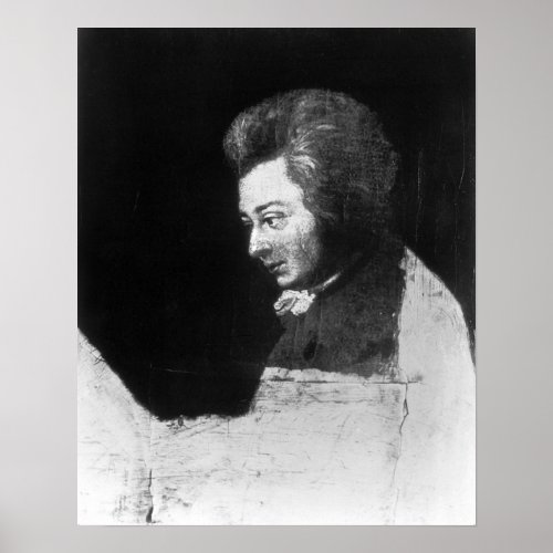 Unfinished Portrait of Wolfgang Amadeus Mozart Poster