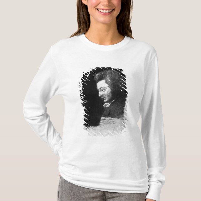 Unfinished Portrait of Wolfgang Amadeus Mozart T-Shirt (Front)