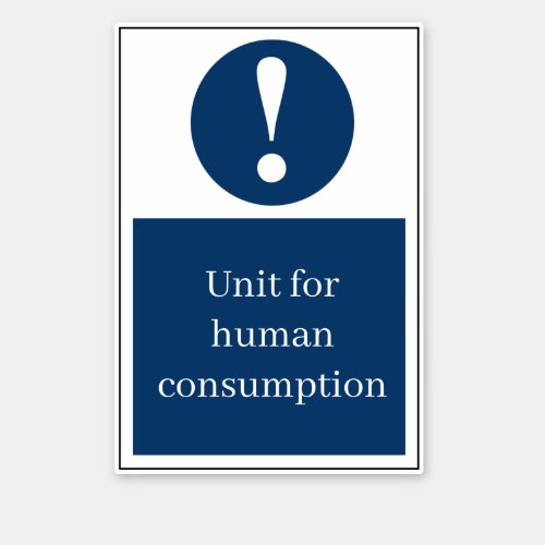Unfit Consumption Sticker