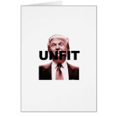 Unfit to be President (Front)