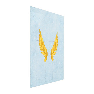 Unfold Your Power – Golden Wings of Angel Metal Print