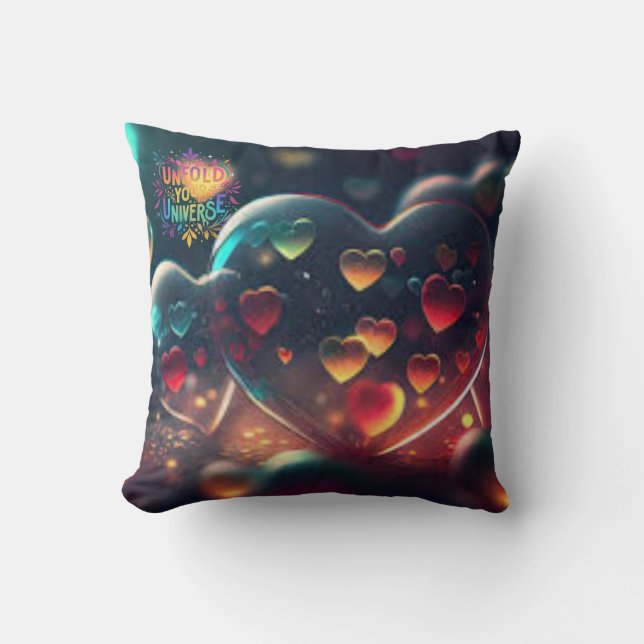 Unfold Your Universe. Throw Pillow (Front)