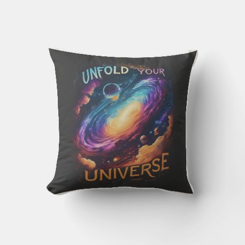 Unfold Your Universe Throw Pillow