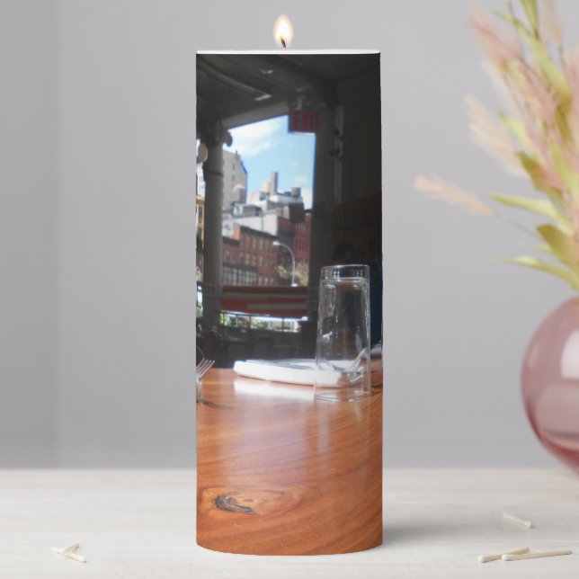 Unfolding Drama Pillar Candle (In Situ)