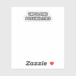 Unfolding Possibilities Opportunity Potential Sticker