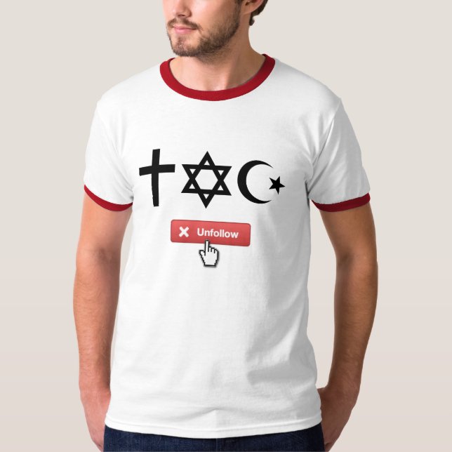 Unfollow religion T-Shirt (Front)