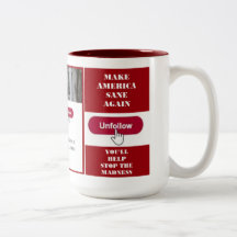 Unfollow Trump Twitter Mug