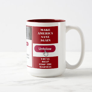 Unfollow Trump Twitter Mug