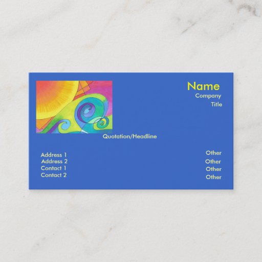 Customizable Unforgettable"  Business Card Template