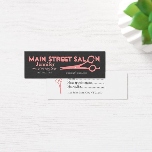 Unforgettable Hair Stylist Pink Scissors  Salon (Desk)