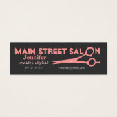 Unforgettable Hair Stylist Pink Scissors  Salon (Front)