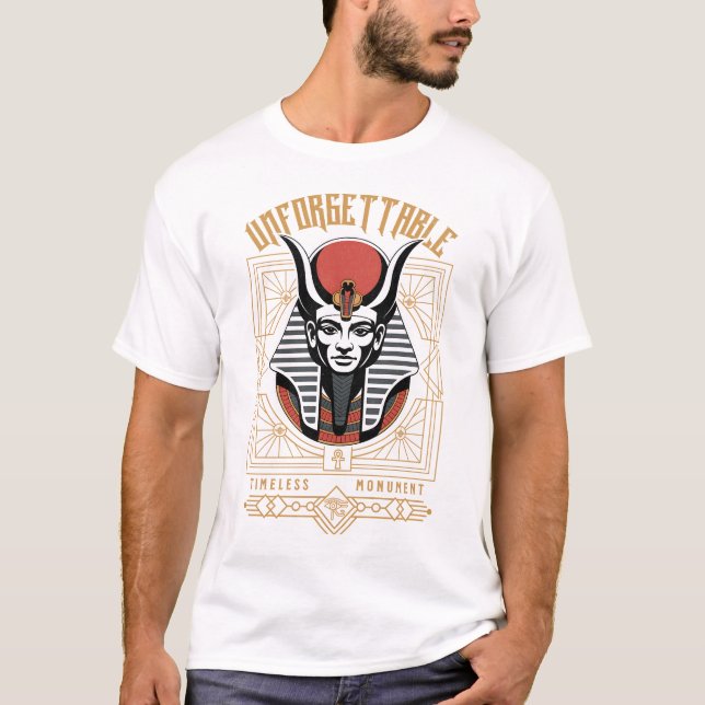 Unforgettable Monument Of Egyptian God Osiris Art T-Shirt (Front)