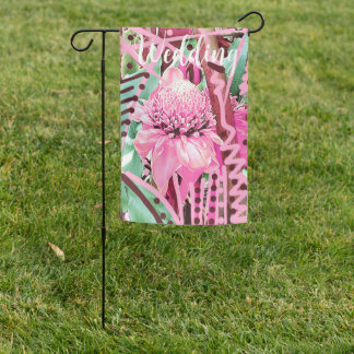 Unforgettable Wedding Reception Welcome Garden Flag