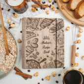 Unforgettable Wooden 9" x 6.7" Recipe Book (Front)