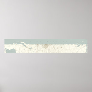 Unfurled Lake Michigan, Horizontal Poster