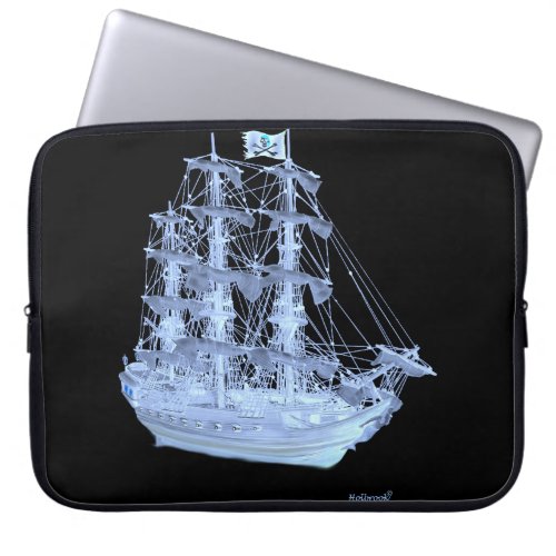 UNFURLED PIRATE GHOST SHIP LAPTOP SLEEVE
