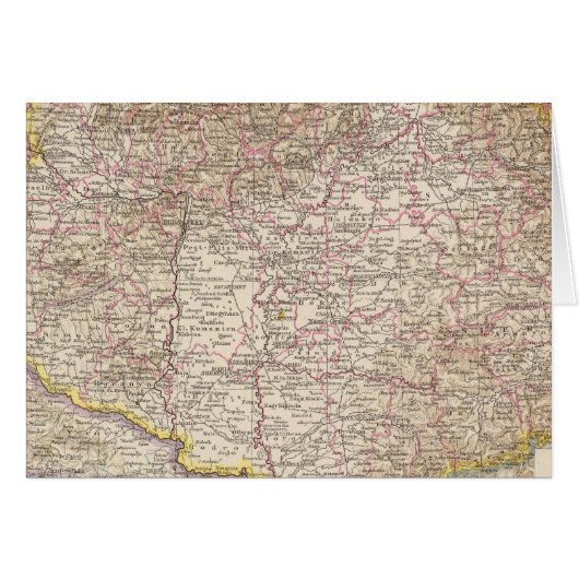 Ungarn, Hungary Atlas Map Cards (Front Horizontal)