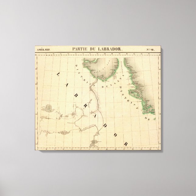 Ungava Peninsula and northern Labrador Canvas Print (Front)