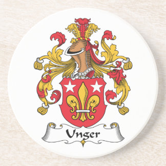 Unger Family Crest Drink Coaster