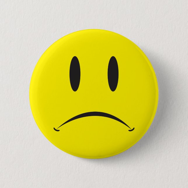 Unhappy Face Button (Front)
