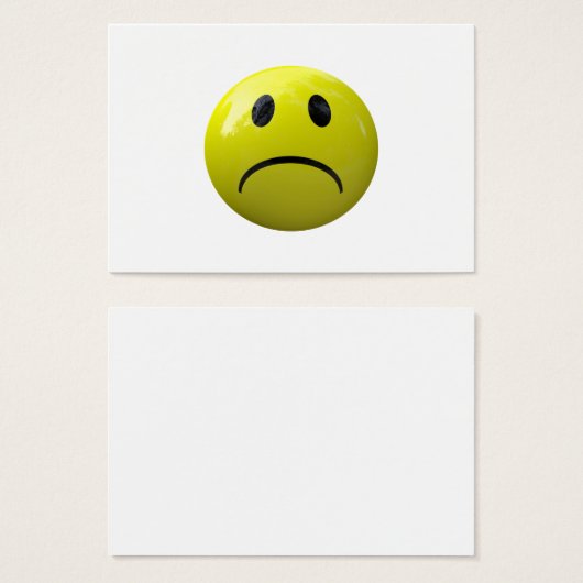 unhappy face emoji (Front & Back)