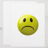 unhappy face emoji (Front/Back)
