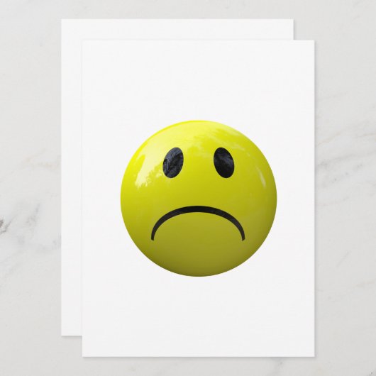 unhappy face emoji (Front/Back)