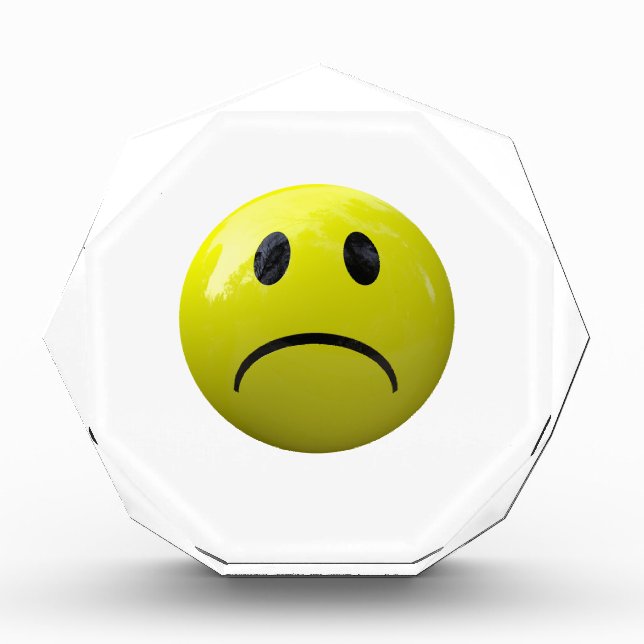 unhappy face emoji award (Front)