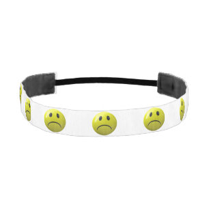 unhappy face emoji headband