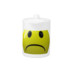 unhappy face emoji teapot