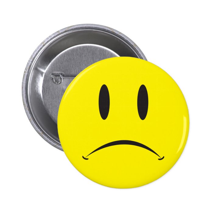 Unhappy Face Pins