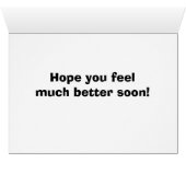 unhappy frog, Not feeling too good ? Cards (Inside Horizontal (Bottom))