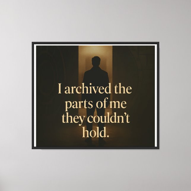 Unheld Truth — Collector’s Poster | Orrin Studios Canvas Print (Front)
