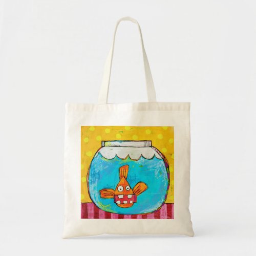 Unhinged Goldfish Tote Bag