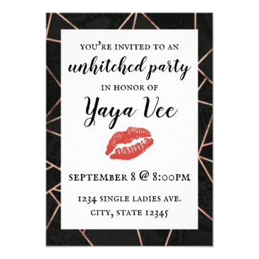 Unhitched Party Invitation Unhitched Party Invitation