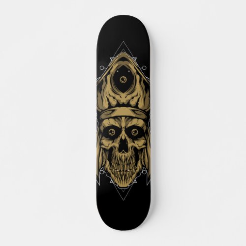 Unholy Skull _ Skateboard Custom Design