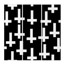 unholy upside down cross black white 