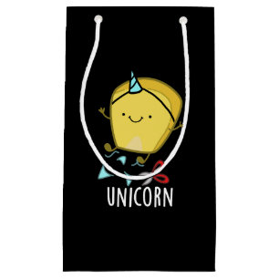 Uni-corn Funny Corn Pun Dark BG Small Gift Bag