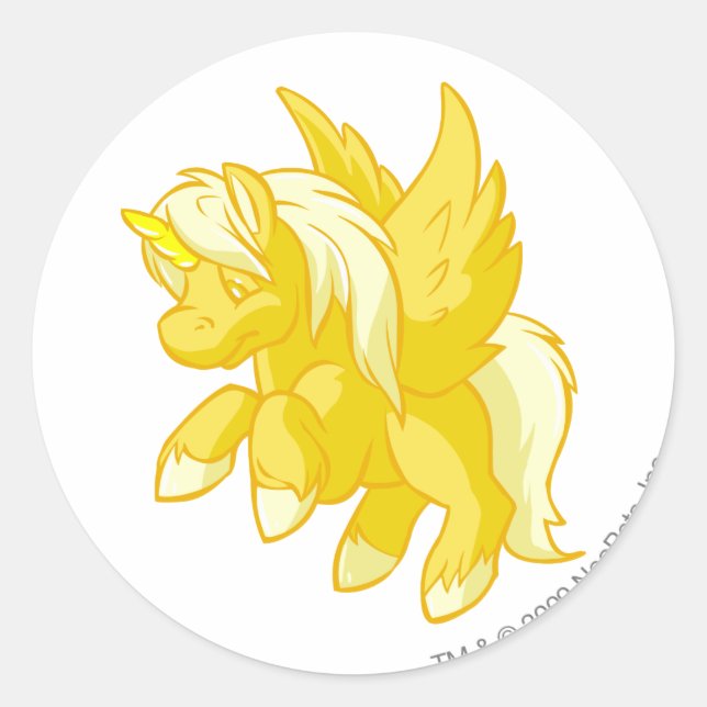 Uni Gold Classic Round Sticker (Front)