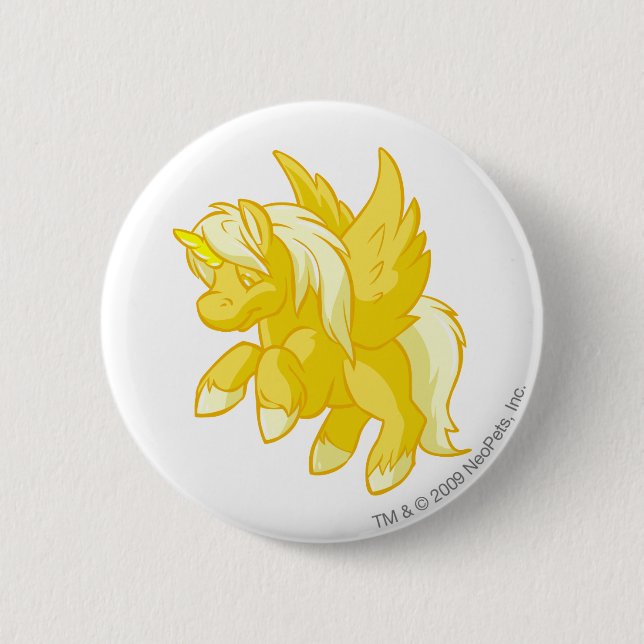 Uni Gold Pinback Button (Front)