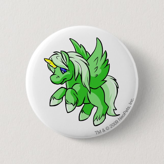 Uni Green Pinback Button (Front)