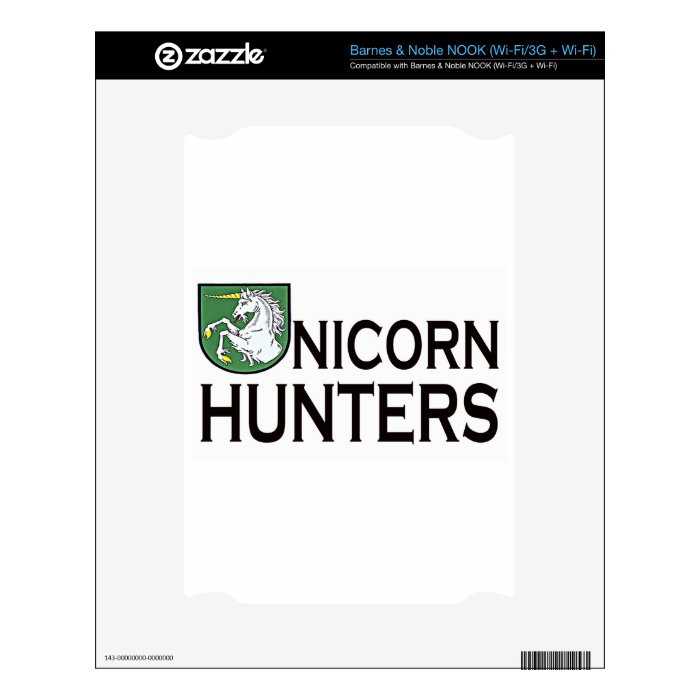 uni hunters decal for the NOOK