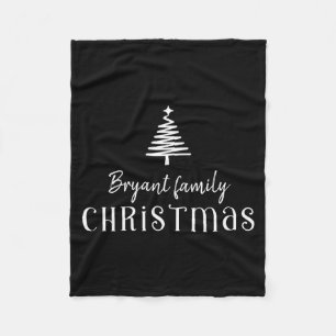 Uni Kids Family Christmas Tree Green Fleece Blanket